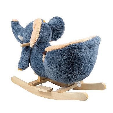PonyLand Elephant Rocking Chair with Music