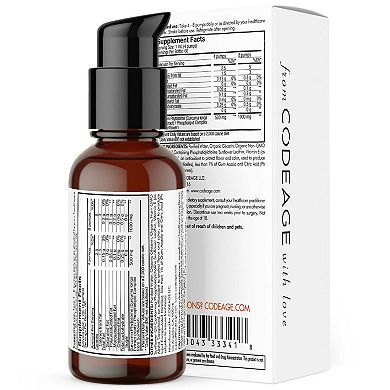 Codeage Liposomal Curcumin Phytosome Liquid Supplement 2 fl oz