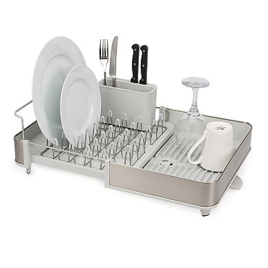 Joseph Joseph Extend Steel Expandable Dish Rack with Draining Spout
