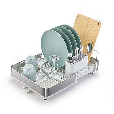 Joseph Joseph Extend Steel Expandable Dish Rack with Draining Spout