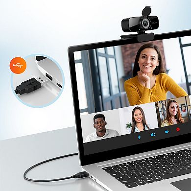Delton 20x Bluetooth Computer Headset Wireless, 1080p Webcam (DBTHEAD20XBNDL)