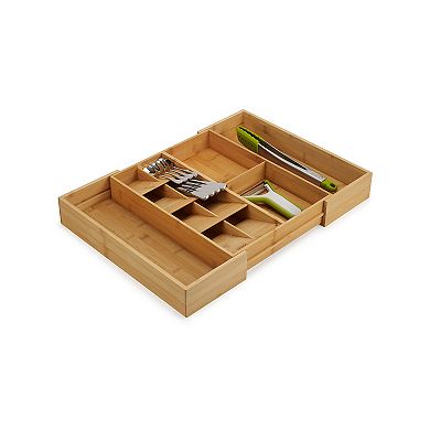 Joseph Joseph DrawerStore Bamboo Expandable Cutlery, Utensil, and Gadgets Organizer
