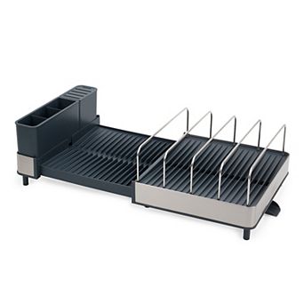Joseph Joseph Extend™ Max Steel High-Capacity Expanding Dish Rack with Draining Spout
