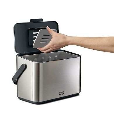 Joseph Joseph Collect 4-Liter Stainless Steel Food Waste Compost Caddy