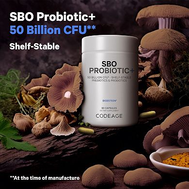 Codeage SBO Probiotic 50 Billion CFU +Prebiotics Supplement 90 ct