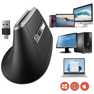 Delton G20 Wireless Ergonomic Keyboard & Optical Vertical Mouse Set (DKMKITERG20-WB)