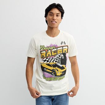 Men's "Reaper Racer" Vintage Oversized Graphic Racing Car Tee