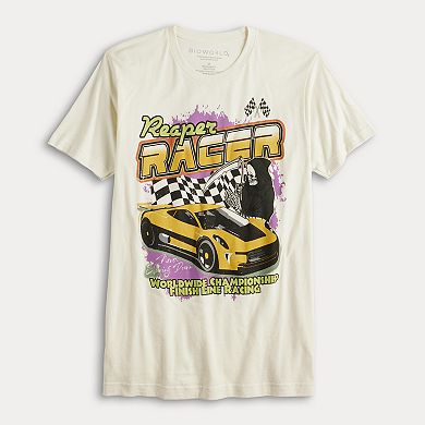 Men's "Reaper Racer" Vintage Oversized Graphic Racing Car Tee