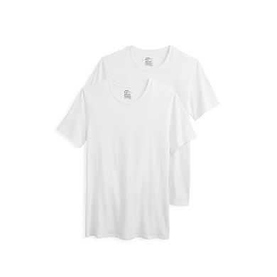 Big & Tall Jockey® Smooth Fit Cotton Stretch Crewneck Undershirt 2-Pack