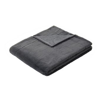 Royal Velvet Luxe Faux Rabbit Fur Throw Blanket in Gift Box