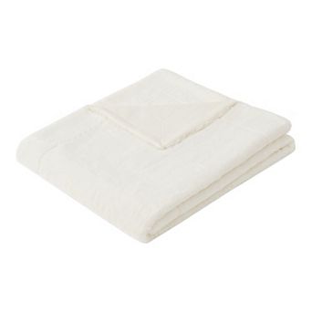 Royal Velvet Luxe Faux Rabbit Fur Throw Blanket in Gift Box