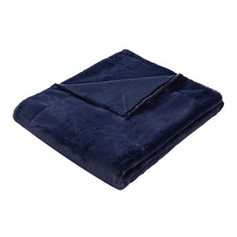 Royal Velvet Luxe Faux Rabbit Fur Throw Blanket in Gift Box