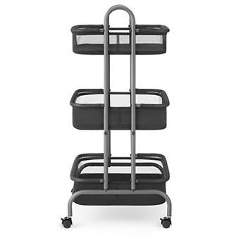 Whitmor Metal and Mesh 3 tier Cart