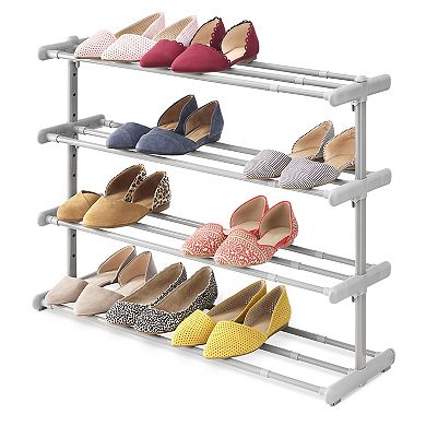 Whitmor 4-Tier Extendable Shoe Rack