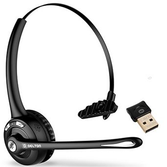 Delton 10x Bluetooth Headset, Auto-pair USB Dongle (DBTHEAD10XBTDL)
