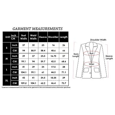 Women's Sparkle Sequin Blazer Button Jacket