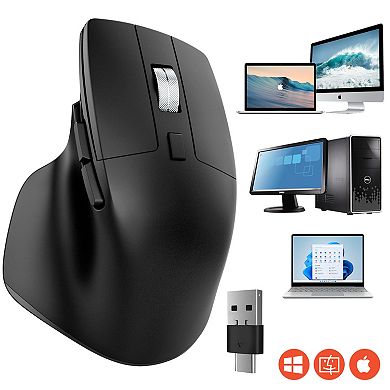 Delton G18 Wireless Ergonomic Keyboard & Optical Vertical Mouse Combo (DKMKITERG18-WB)
