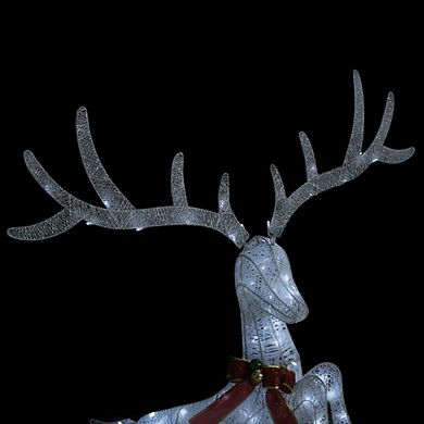 Flying Reindeer Xmas Décor With 120 Leds, Illuminate Holiday With Magnificent Effects Durability