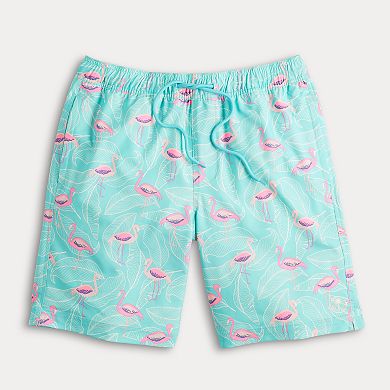 Men's Trinity Coast 9-Inch Printed Mesh Lined Swim Trunks