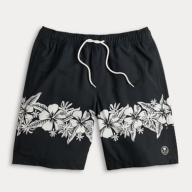 Men's Trinity Coast 9-Inch Printed Mesh Lined Swim Trunks