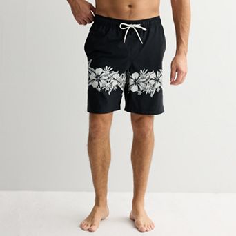 Men's Trinity Coast 9-Inch Printed Mesh Lined Swim Trunks