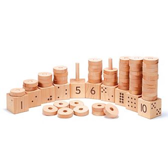 Yellow Door 1-10 Natural Number Stackers