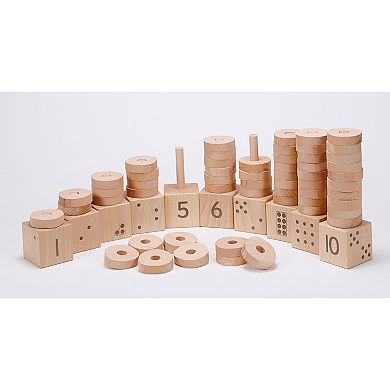 Yellow Door 1-10 Natural Number Stackers