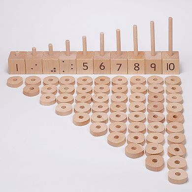 Yellow Door 1-10 Natural Number Stackers