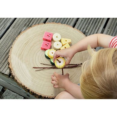 Yellow Door Threading Kebabs Sensory Play Stones