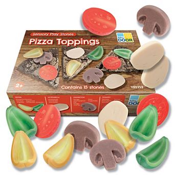 Yellow Door Pizza Toppings Sensory Play Stones