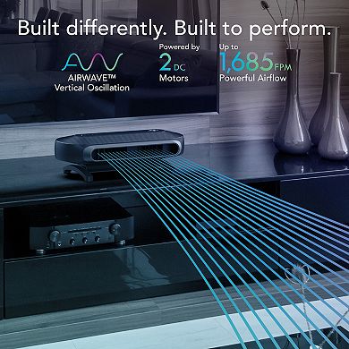 Vornado AXL Low-Profile Fan with Vertical Oscillation