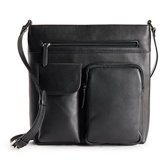 ili Leather New York RFID-Blocking Crossbody Bag