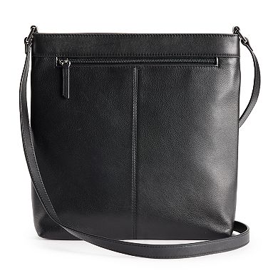 ili Leather New York RFID-Blocking Crossbody Bag