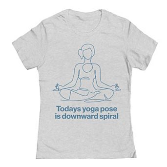 Junior's Yoga Blue Print 2 Graphic Tee