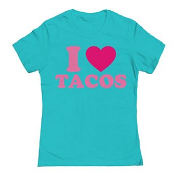 Junior's I Love Tacos Heart Graphic Tee