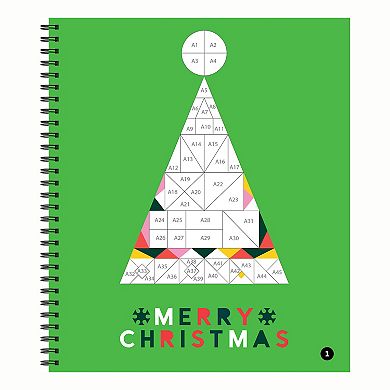 Brain Games Sticker by Number Christmas Santa