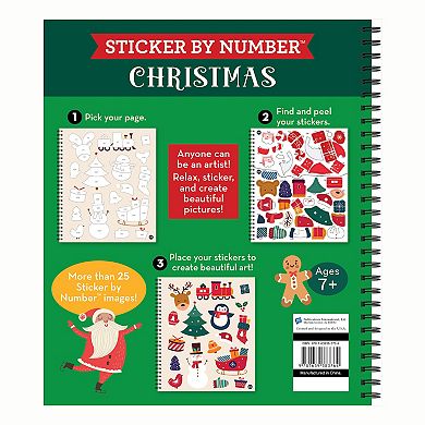 Brain Games Sticker by Number Christmas Santa