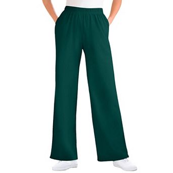 Woman Within Plus Size 7-Day Knit Wide-Leg Pull-On Pants