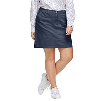 ellos Plus Size Stretch Chino Skort