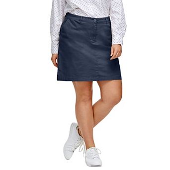 ellos Plus Size Stretch Chino Skort