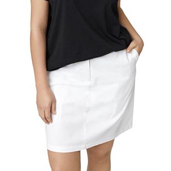 ellos Plus Size Stretch Chino Skort