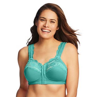 Comfort Choice Women's Plus Size Front Close Wireless Gel Strap Bra