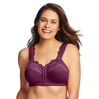 Comfort Choice Women's Plus Size Front Close Wireless Gel Strap Bra