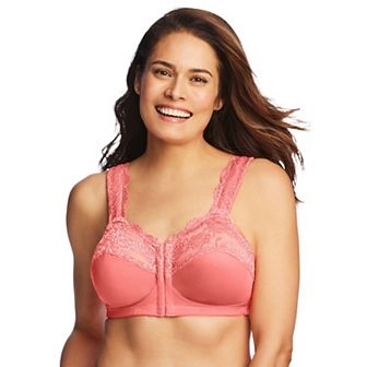 Comfort Choice Women's Plus Size Front Close Wireless Gel Strap Bra