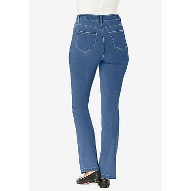 Woman Within Plus Size Comfort Stretch Bootcut Denim Jean