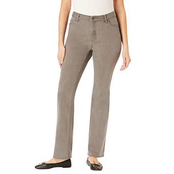 Woman Within Plus Size Bootcut Stretch Comfort Denim Five-Pocket Jeans