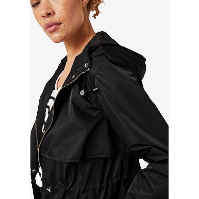 ellos Plus Size Hooded Anorak Jacket