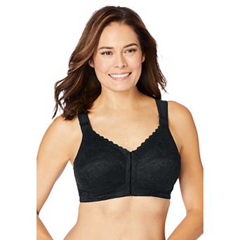Comfort Choice Women's Plus Size Front Close Wireless Posture Bra