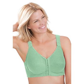 Comfort Choice Women's Plus Size Front Close Wireless Posture Bra