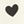 Ivory Black Heart